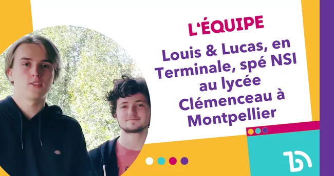 Louis et Lucas, lauréats du Prix spécial du jury aux trophées NSI 2023 pour le projet Montpellier Transports